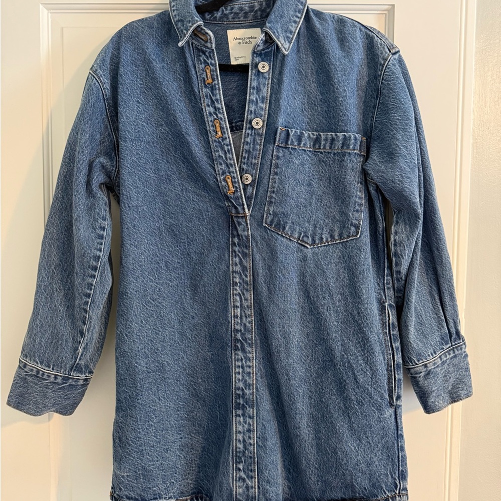 Abercrombie & Fitch Women's Blue Jean Jacket